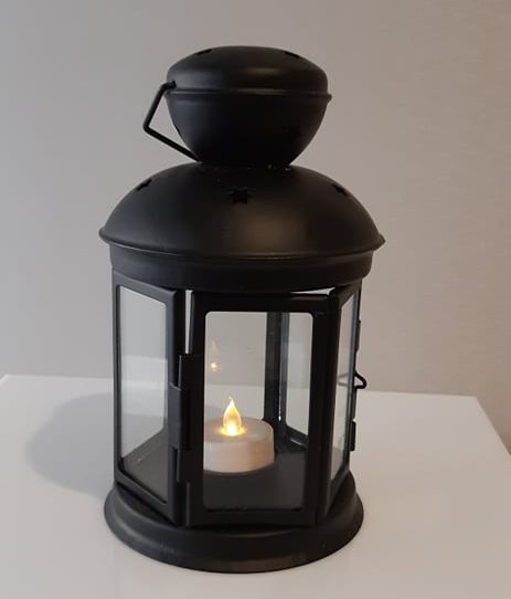 black-table-lantern